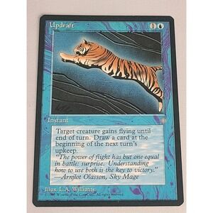 MTG Updraft Ice Age 1995 Blue Instant Old Border Vintage‎ Magic Card